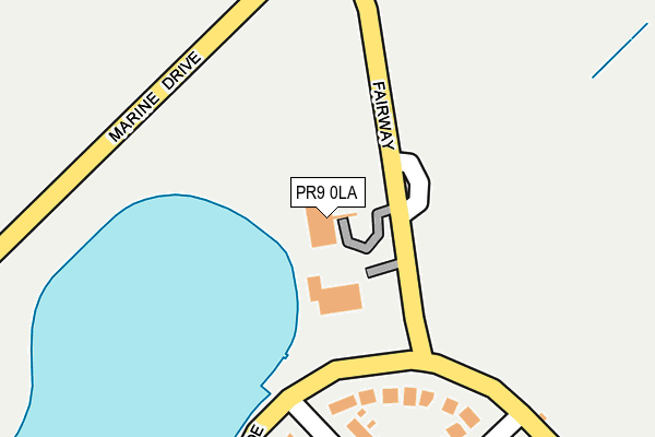 PR9 0LA map - OS OpenMap – Local (Ordnance Survey)