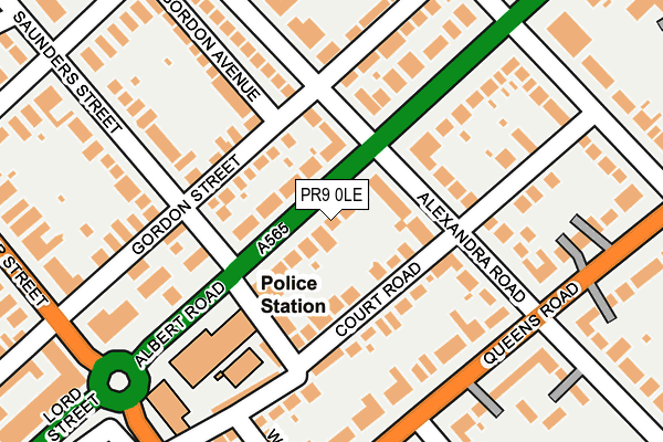 PR9 0LE map - OS OpenMap – Local (Ordnance Survey)