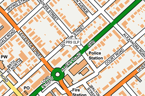 PR9 0LP map - OS OpenMap – Local (Ordnance Survey)