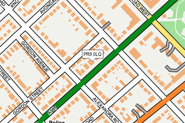 PR9 0LQ map - OS OpenMap – Local (Ordnance Survey)