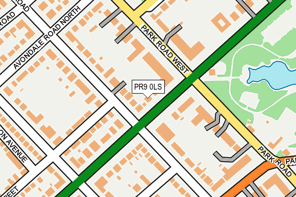 PR9 0LS map - OS OpenMap – Local (Ordnance Survey)