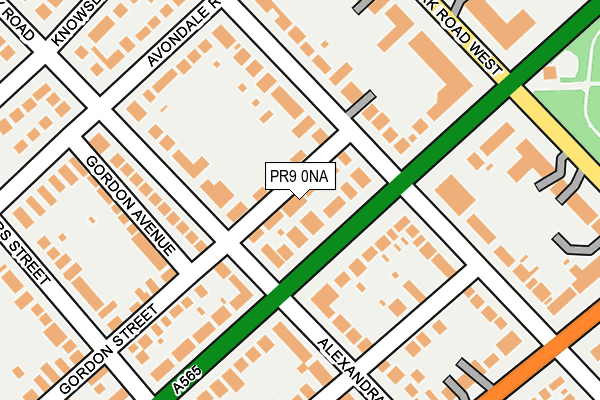 PR9 0NA map - OS OpenMap – Local (Ordnance Survey)