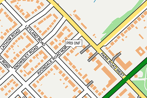 PR9 0NF map - OS OpenMap – Local (Ordnance Survey)