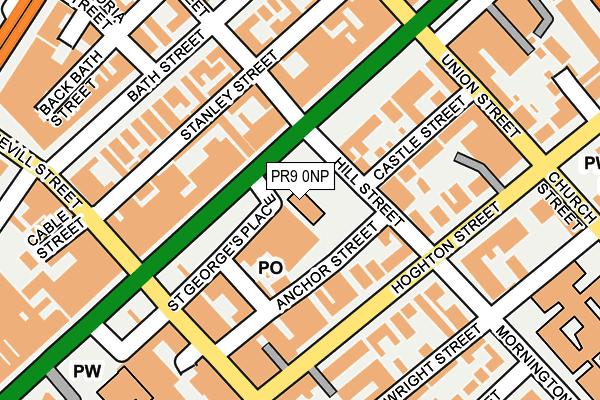 PR9 0NP map - OS OpenMap – Local (Ordnance Survey)