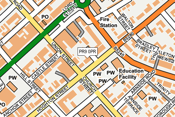 Map of UK TRACKWAY HIRE LIMITED at local scale