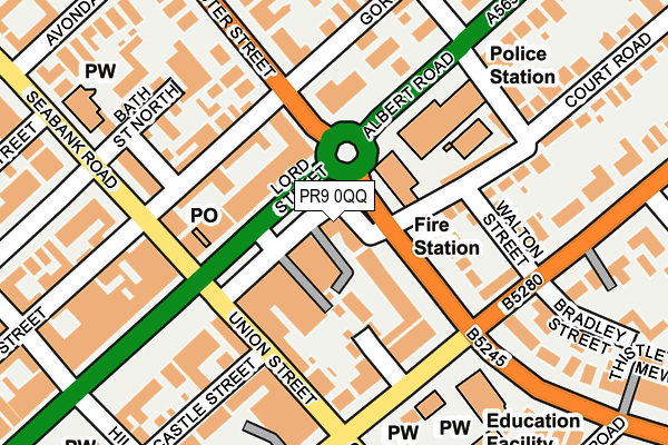 PR9 0QQ map - OS OpenMap – Local (Ordnance Survey)