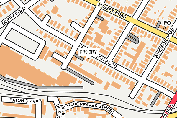 PR9 0RY map - OS OpenMap – Local (Ordnance Survey)