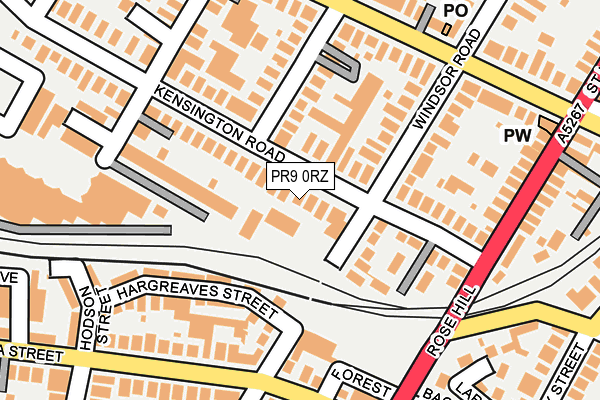 PR9 0RZ map - OS OpenMap – Local (Ordnance Survey)