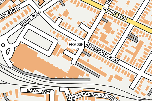 PR9 0SF map - OS OpenMap – Local (Ordnance Survey)