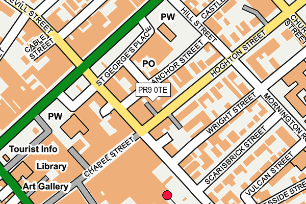 PR9 0TE map - OS OpenMap – Local (Ordnance Survey)