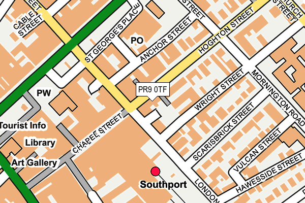 PR9 0TF map - OS OpenMap – Local (Ordnance Survey)