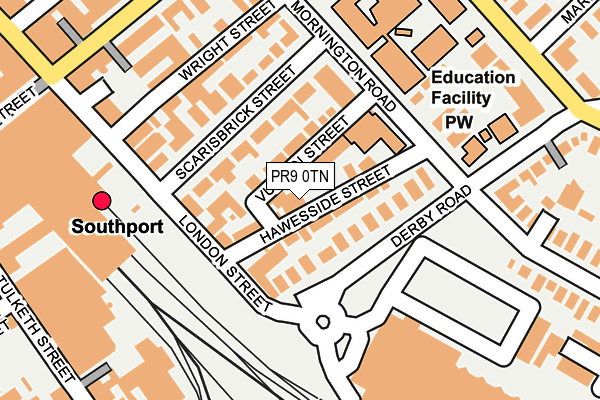 PR9 0TN map - OS OpenMap – Local (Ordnance Survey)