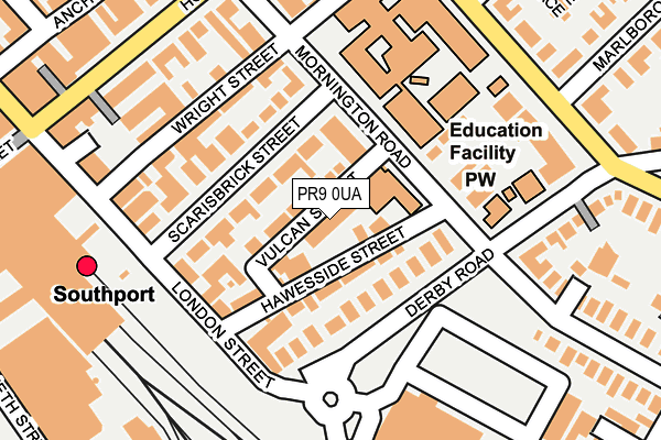 PR9 0UA map - OS OpenMap – Local (Ordnance Survey)