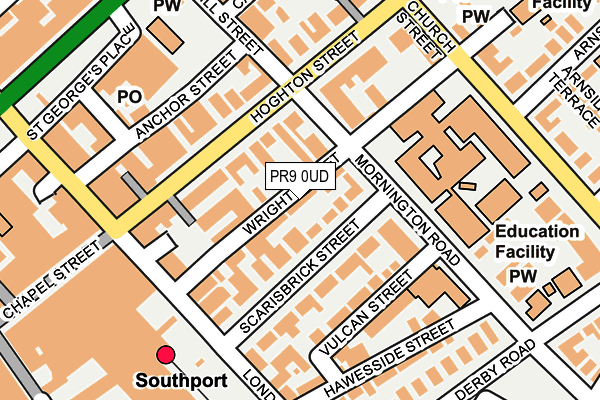 PR9 0UD map - OS OpenMap – Local (Ordnance Survey)