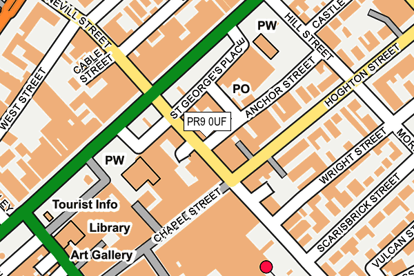 PR9 0UF map - OS OpenMap – Local (Ordnance Survey)
