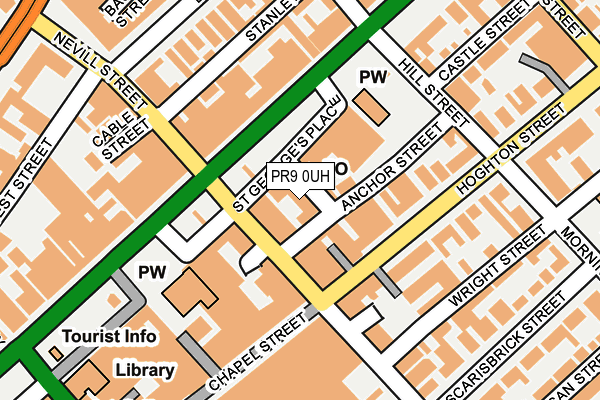 PR9 0UH map - OS OpenMap – Local (Ordnance Survey)
