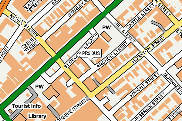 PR9 0US map - OS OpenMap – Local (Ordnance Survey)