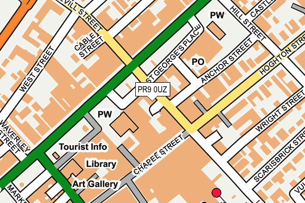 PR9 0UZ map - OS OpenMap – Local (Ordnance Survey)