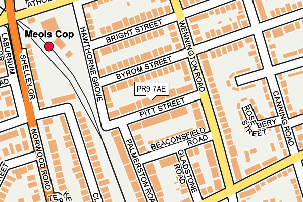 PR9 7AE map - OS OpenMap – Local (Ordnance Survey)