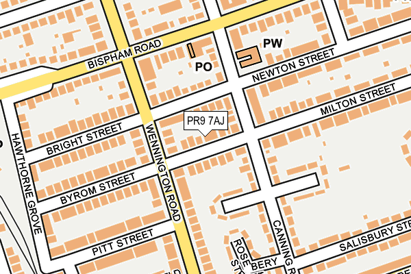 PR9 7AJ map - OS OpenMap – Local (Ordnance Survey)