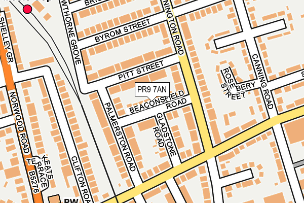 PR9 7AN map - OS OpenMap – Local (Ordnance Survey)