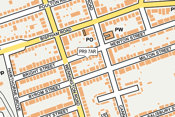 PR9 7AR map - OS OpenMap – Local (Ordnance Survey)