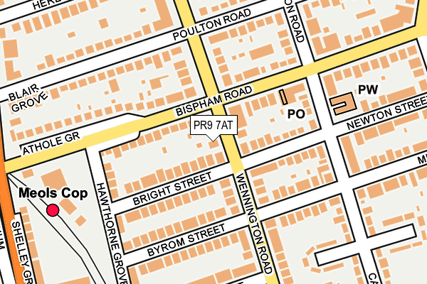 PR9 7AT map - OS OpenMap – Local (Ordnance Survey)