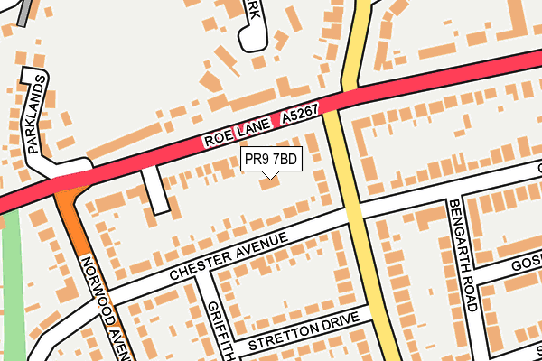 PR9 7BD map - OS OpenMap – Local (Ordnance Survey)
