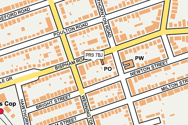 Map of SWEENEYS FLORIST LTD at local scale