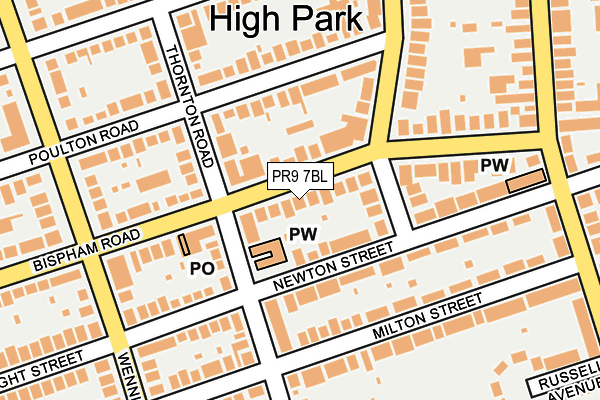 PR9 7BL map - OS OpenMap – Local (Ordnance Survey)