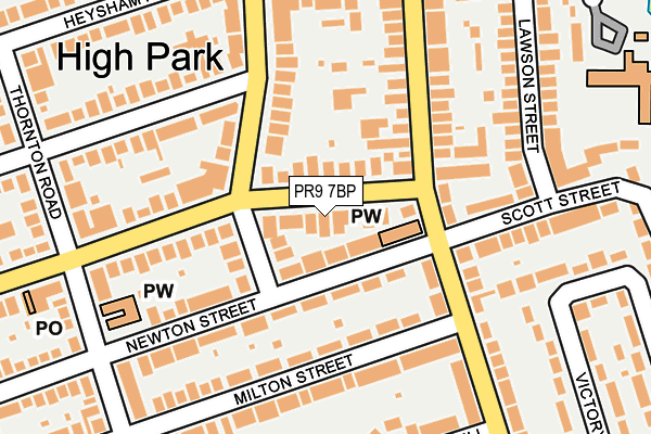 PR9 7BP map - OS OpenMap – Local (Ordnance Survey)