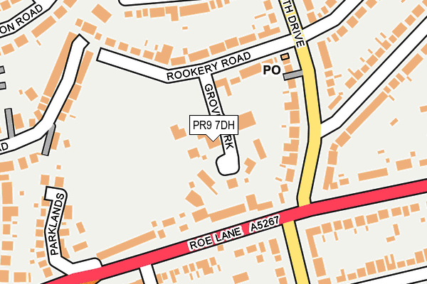 PR9 7DH map - OS OpenMap – Local (Ordnance Survey)