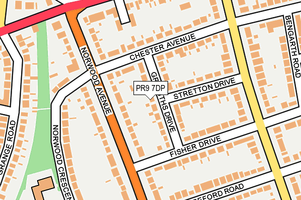 PR9 7DP map - OS OpenMap – Local (Ordnance Survey)