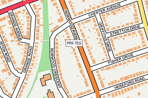 PR9 7EG map - OS OpenMap – Local (Ordnance Survey)