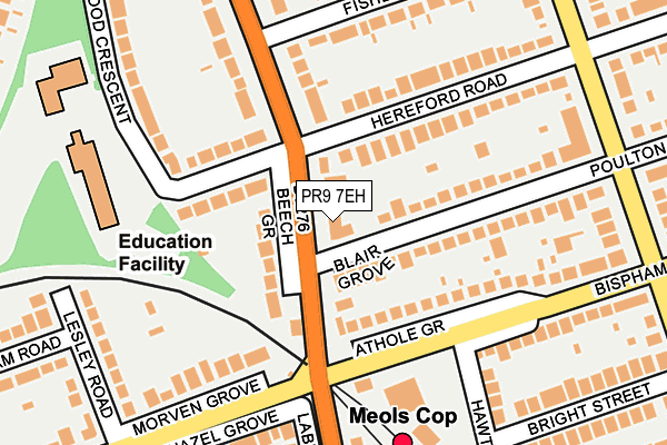 PR9 7EH map - OS OpenMap – Local (Ordnance Survey)