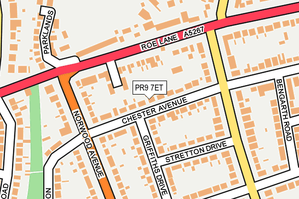 PR9 7ET map - OS OpenMap – Local (Ordnance Survey)