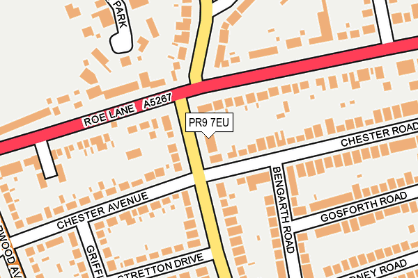 PR9 7EU map - OS OpenMap – Local (Ordnance Survey)