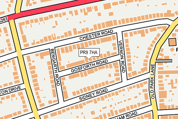 PR9 7HA map - OS OpenMap – Local (Ordnance Survey)