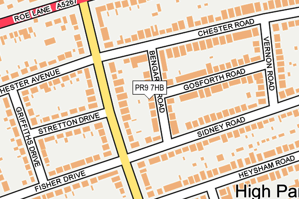 PR9 7HB map - OS OpenMap – Local (Ordnance Survey)