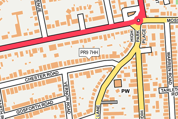 PR9 7HH map - OS OpenMap – Local (Ordnance Survey)