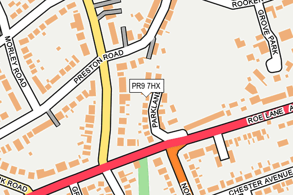 PR9 7HX map - OS OpenMap – Local (Ordnance Survey)