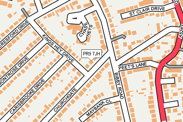 PR9 7JH map - OS OpenMap – Local (Ordnance Survey)