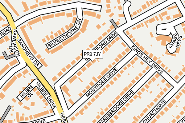 PR9 7JY map - OS OpenMap – Local (Ordnance Survey)
