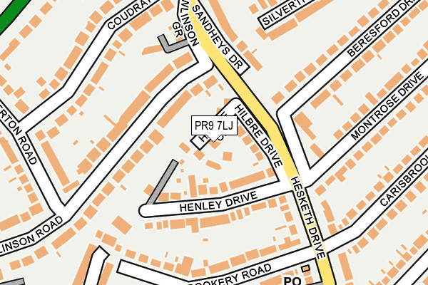 PR9 7LJ map - OS OpenMap – Local (Ordnance Survey)