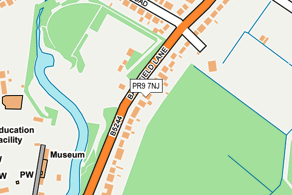 PR9 7NJ map - OS OpenMap – Local (Ordnance Survey)