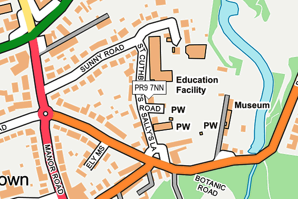 PR9 7NN map - OS OpenMap – Local (Ordnance Survey)