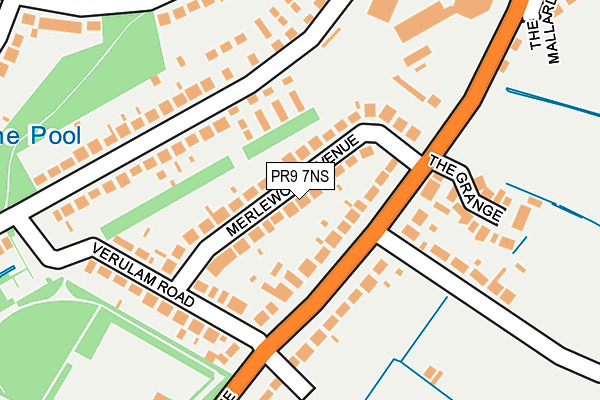PR9 7NS map - OS OpenMap – Local (Ordnance Survey)