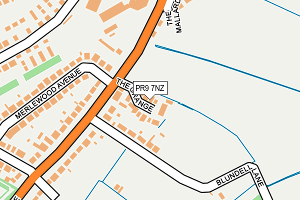 PR9 7NZ map - OS OpenMap – Local (Ordnance Survey)