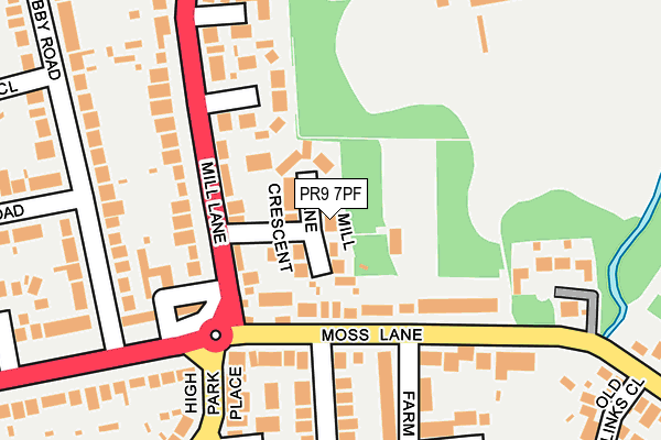 PR9 7PF map - OS OpenMap – Local (Ordnance Survey)