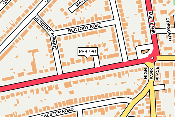 PR9 7PG map - OS OpenMap – Local (Ordnance Survey)